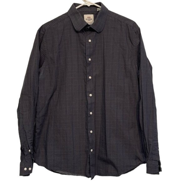 Men's Ben Sherman Tailoring Tailored Slim Fit Stretch Button Down Shirt Size 17